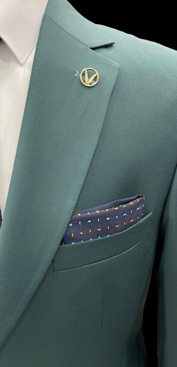 Teal Green Polyviscose Suit