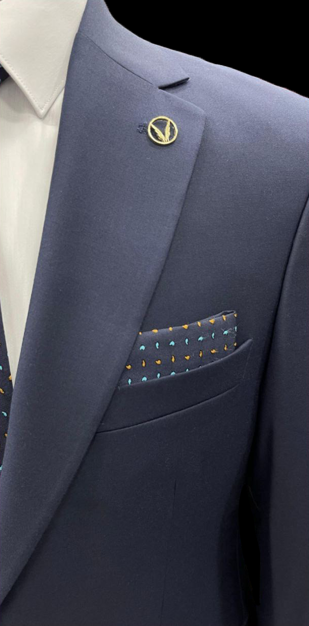 Deep Blue Polyviscose Suit