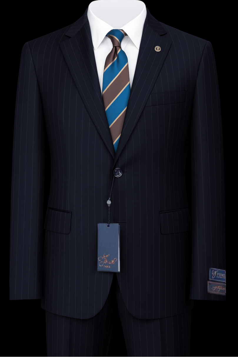 Classic Navy Pinstripe