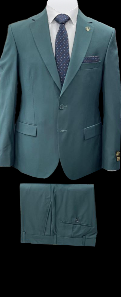 Teal Green Polyviscose Suit
