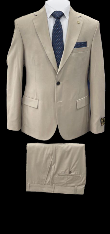 Sand Beige Polyviscose Suit