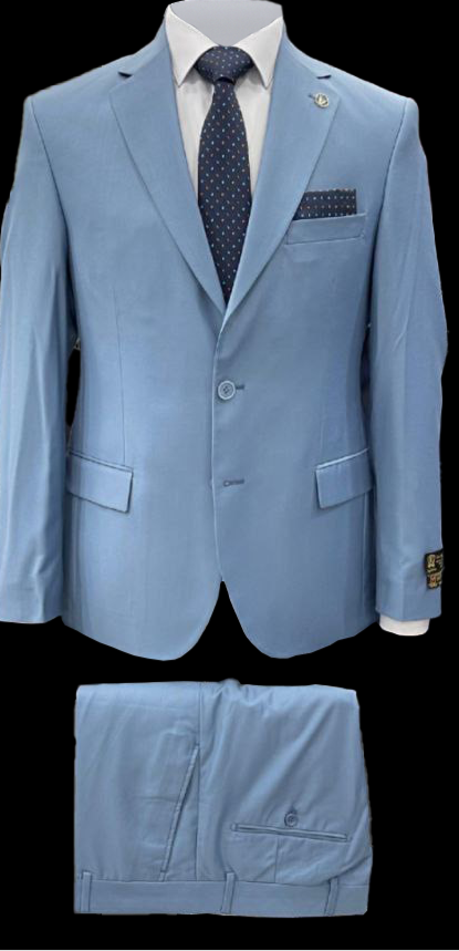 Light Blue Polyviscose Suit