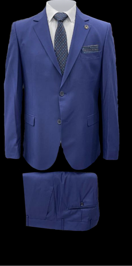Royal Blue Polyviscose Suit