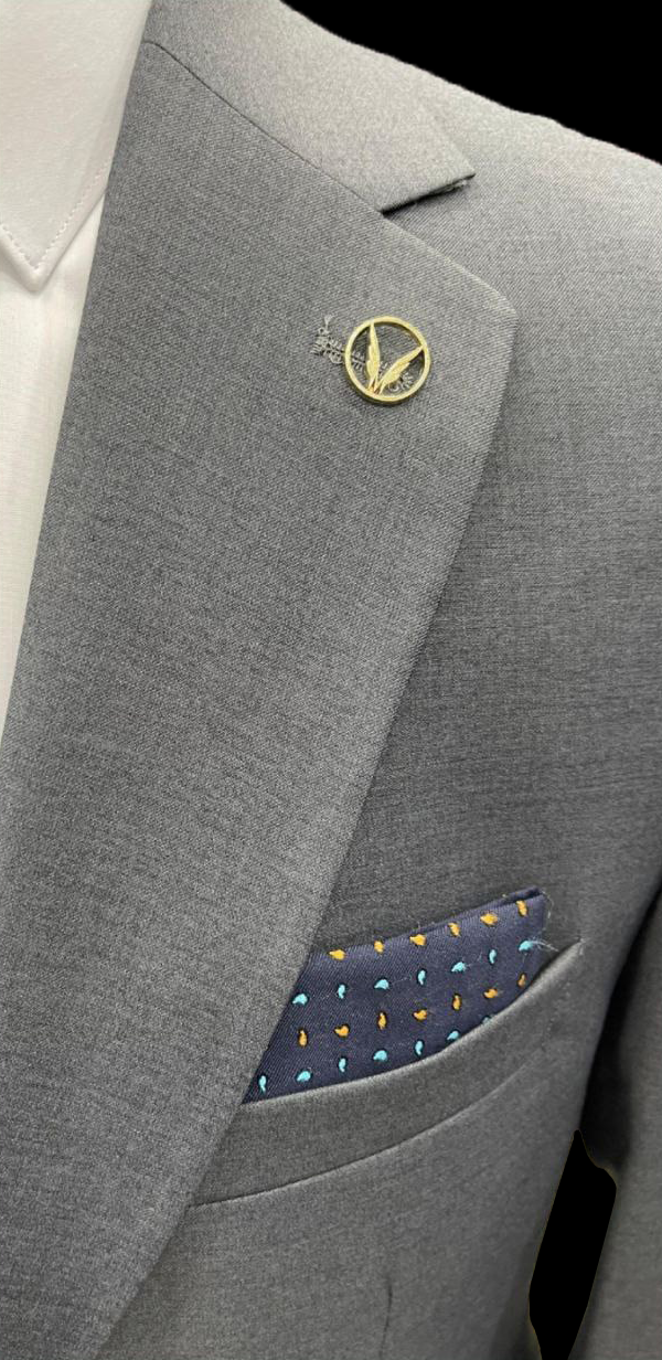 Light Grey Polyviscose Suit