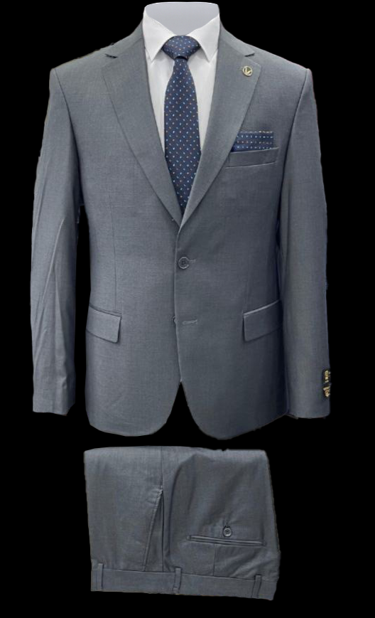 Medium Grey Polyviscose Suit